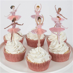 Meri Meri - Ballerina Cupcake Kit - Balerin Cupcake Seti - 24Lü
