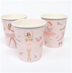 Meri Meri - Ballet Cups - Balerin Bardaklar - 8Li