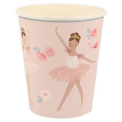 Meri Meri - Ballet Cups - Balerin Bardaklar - 8Li