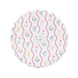 Meri Meri - Bloomsbury Çiçek Desenli Tabaklar - M - 8 Adet