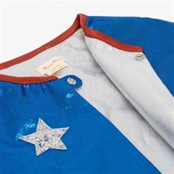 Meri Meri - Blue Superhero Cape Dress Up - Mavi Pelerinli Süper Kahraman Kostümü