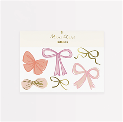 Meri Meri - Bow Tattoos - Kurdele Geçici Dövmeler (x2)