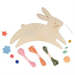 Meri Meri - Bunny Embroidery Kit - Tavşanlı Nakış İşleme Seti