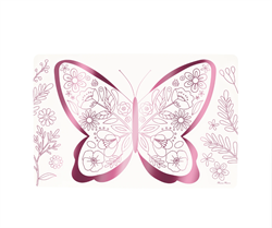 Meri Meri - Butterflies & Flowers Colouring Placemats - Kelebekler & Çiçekler Boyama Amerikan Servisleri (X8)