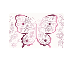 Meri Meri - Butterflies & Flowers Colouring Placemats - Kelebekler & Çiçekler Boyama Amerikan Servisleri (X8)