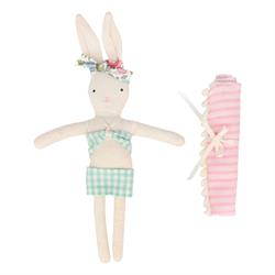 Meri Meri - Caravan Bunny Mini Suitcase Doll - Mini Karavan Oyuncaklı Çanta