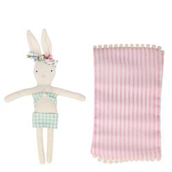 Meri Meri - Caravan Bunny Mini Suitcase Doll - Mini Karavan Oyuncaklı Çanta