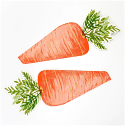 Meri Meri - Carrot Napkin - Havuç Peçeteler - 16Lı