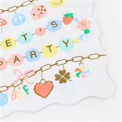 Meri Meri - Charm Party Large Napkins - Bikelik Partisi Peçeteler - L - 16 Adet