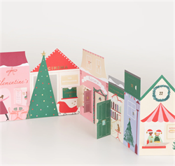 Meri Meri - Christmas Street Concertina Advent Calendar - Yeni Yıl Sokağı Advent Calendar