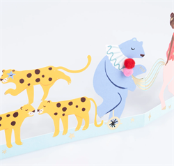 Meri Meri - Circus Concertina Card - Sirk Tebrik Kartı