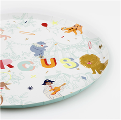 Meri Meri - Circus Dinner Plates - Sirk Tabaklar (L) (X8)