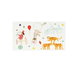 Meri Meri - Circus Temporary Tattoos - Sirk Geçici Dövmeler (X2)