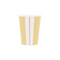 Meri Meri - Çizgili Bardaklar - 8 Adet