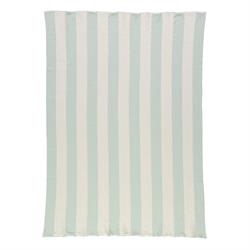Meri Meri - Çizgili Battaniye - Mint & Fildişi