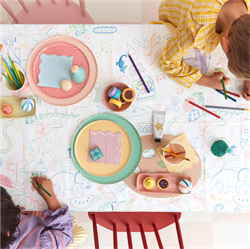 Meri Meri - Colour İn Tablecloth - Boyama Etkinliği Kağıt Masa Örtüsü