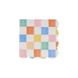 Meri Meri - Colourful Pattern Small Napkins - Renkli Desenler Peçeteler - S - 16Lı