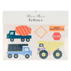 Meri Meri - Construction Tattoos - İnşaat Geçici Dövmeler