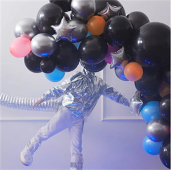 Meri Meri - Cosmic Balloon Garland Kit - Uzay Balon Seti - 48 Balon