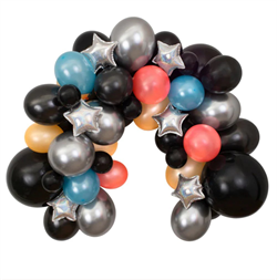 Meri Meri - Cosmic Balloon Garland Kit - Uzay Balon Seti - 48 Balon
