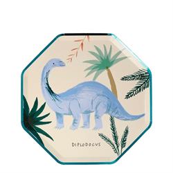 Meri Meri - Dinosaur Plates - Dinozor Tabak