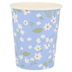 Meri Meri - Ditsy Floral Cups - Çiçekli Bardaklar - 12Li