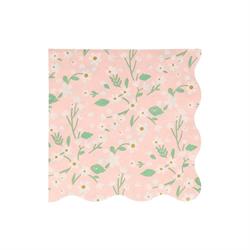Meri Meri - Ditsy Floral Napkins - Çiçekli Peçeteler - L - 20Li