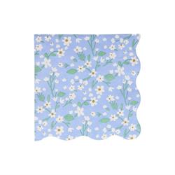 Meri Meri - Ditsy Floral Napkins - Çiçekli Peçeteler - L - 20Li