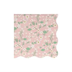Meri Meri - Ditsy Floral Napkins - Çiçekli Peçeteler - L - 20Li