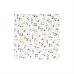 Meri Meri - Ditsy Posy Çiçekli Peçeteler - L - 16 Adet