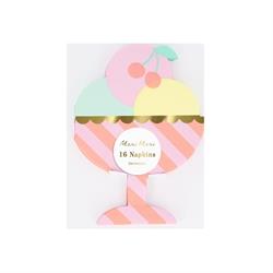 Meri Meri - Dondurma Peçeteler - 16 Adet