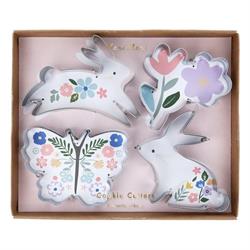 Meri Meri - Easter Cookie Cutters - Çiçekli Tavşan Kurabiye Kalıpları