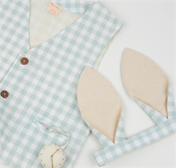 Meri Meri - Ekose Tavşan Kostüm Seti / 3-6 Yaş