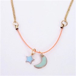 Meri Meri - Enamel Moon & Sun Necklace - Ay & Güneş Kolye