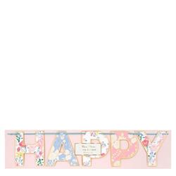 Meri Meri - English Garden Birthday Garland - English Garden Asılan Süs