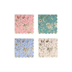 Meri Meri - English Garden Napkins - English Garden Peçete - S - 16Lı