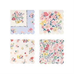 Meri Meri - English Garden Napkins - English Garden Peçete - L - 16Lı