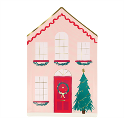 Meri Meri - Festive House Plates - Kutlama Evi Tabak (8Li)