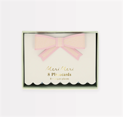 Meri Meri - Fiyonklu İsim Kartları - Pastel - 8 Adet