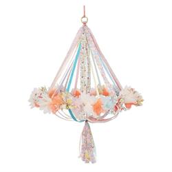 Meri Meri - Floral Fabric Chandelier - Çiçekli Süs Avize