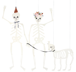Meri Meri - Giant Jointed Skeletons - Dev İskelet Dekorlar (3lü)
