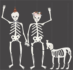 Meri Meri - Giant Jointed Skeletons - Dev İskelet Dekorlar (3Lü)