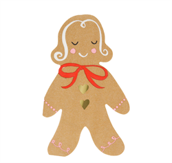Meri Meri - Gingerbread Napkins - Zencefilli Kurabiye Peçete (16Lı)