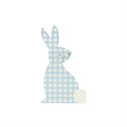 Meri Meri - Gingham Bunny Napkins - Damalı Tavşan Peçeteler - 16Lı