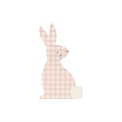 Meri Meri - Gingham Bunny Napkins - Damalı Tavşan Peçeteler - 16Lı