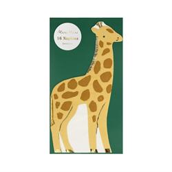 Meri Meri - Giraffe Napkins - Zürafa Peçeteler - 16Lı