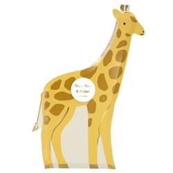 Meri Meri - Giraffe Plates - Zürafa Tabaklar - 8Li