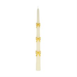 Meri Meri - Gold Bow Taper Candles - Altın Kurdele Detaylı Mumlar (2Li)