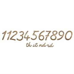 Meri Meri - Gold Glitter Happy Birthday Garland - Parıltılı Altın Happy Birthday Asılan Süs Seti