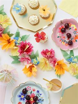 Meri Meri - Gold Plates - Altın Tabaklar - L - 8Li